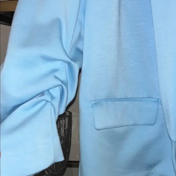Scoop NYC Sky Blue Women's Blazer - Picture 4 of 6